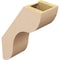 Ekena Millwork 5-inch W x 12-inch D x 16-inch H Carmel Rough Cedar Woodgrain TimberThane Knee Brace, Primed BRCUR05X12X16CARRCPR - alternate 5